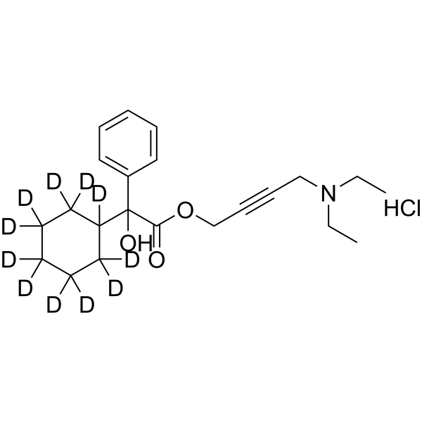 Oxybutynin-d11 chloride (oxybutynin d11 (chloride)) 1185151-95-4
